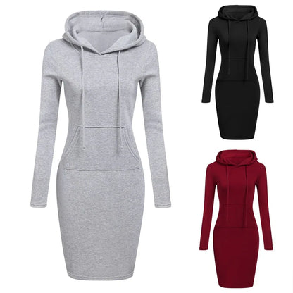 Autumn Winter Patchwork Hoodies – Long Sweatshirts for Women - Shello's Creative Boutique