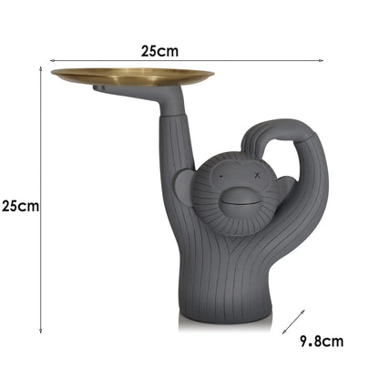 Monkey Tray Resin home Decor - Shello's Creative Boutique