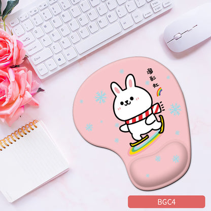 Silicone wrist mouse pad female comfortable computer soft non-slip hand rest pad thick non-slip wrist rest cute game pad