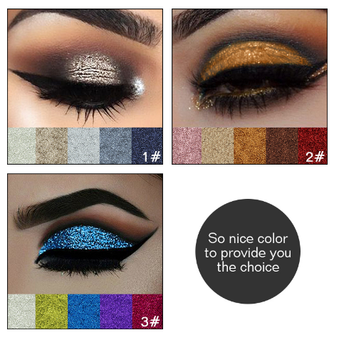 IMAGIC Glitter Eye Shadow Palette Buy 3 Get 1 Gift 3pcs/set 5 Colors Glitters Shello Creative Boutique