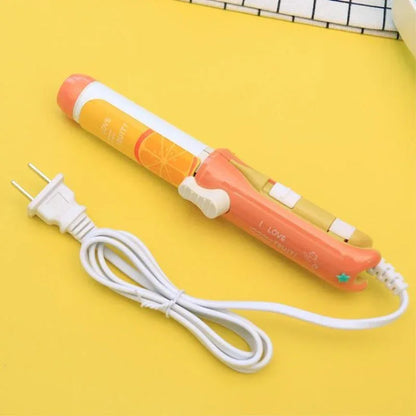 Small Ceramic Hair Curling Iron Creative Fruit Portable Girls Electric Hair Straightening Iron Tools - Shello's Creative Boutique