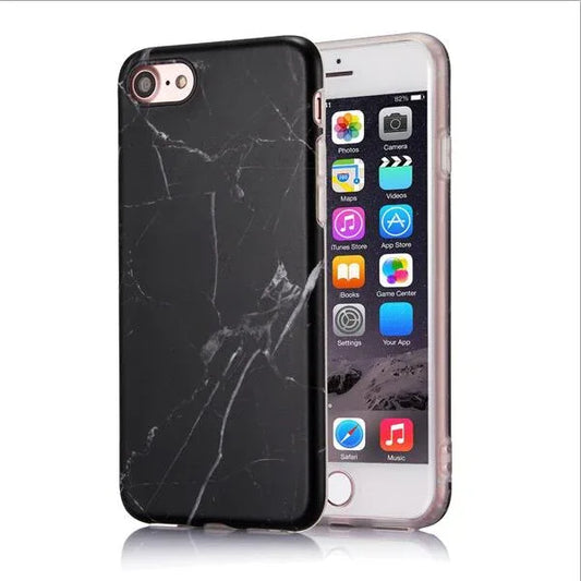 Luxury Marble Case For iPhone 7 Case Soft Silicone Back Cover For iPhone 6 6S 7 Plus 8 Plus Coque iPhone X XR XS Max Case Cover - Shello's Creative Boutique