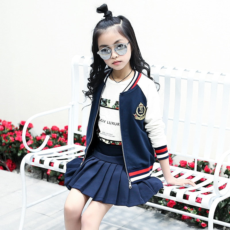 Girls Clothes Teen Summer Suit Girls Casual Shildren's Clothes Girls Shirt + Pants 2 Pieces Teen Girls Clothing eprolo