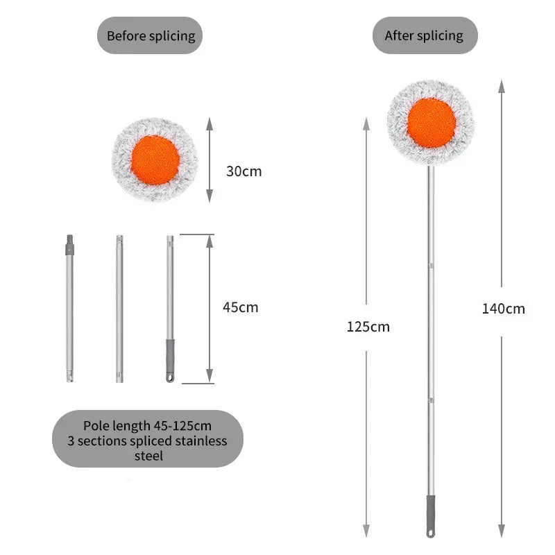 Sunflower Mop Dedusting Car Washing Floor Mop Water Absorbing Chenille Flat Mop Wholesale Sunflower Mop - Shello's Creative Boutique