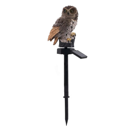 Solar Owl Garden Light - LED Resin Outdoor Waterproof Lawn & Landscape Decoration - Shello's Creative Boutique