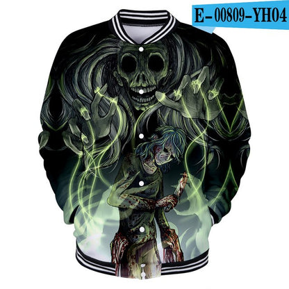 Sally face 3D jacket Hoodies New Hot Fall 3D baseball jacket Harajuku printing Sally face Baseball uniform Sweatshirt Men/Women eprolo