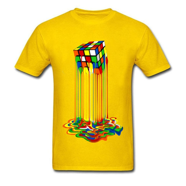 Good Quality Cube T-Shirts Rainbow Abstraction Cube Sheldon Cooper T Shirt Big Discount Best Tee Shirt Women Men Funny Tops Tee Shello Creative Boutique