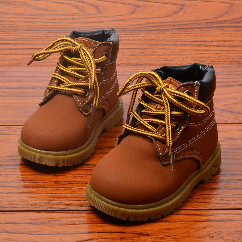 Winter Children's Boots Girls Boys Plush Martin Boots Casual Warm Ankle Shoes Kids Fashion Sneakers Baby Snow Boots eprolo