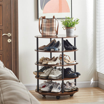 4-Tier Revolving Shoe Rack Storage Organizer - Shello's Creative Boutique