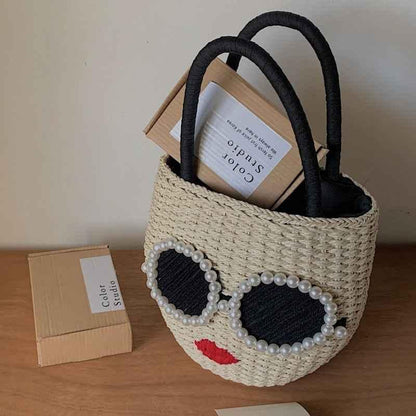 Japanese Rattan Woven Handbag – Fusion of Whimsical Charm and Timeless Craftsmanship - Shello's Creative Boutique