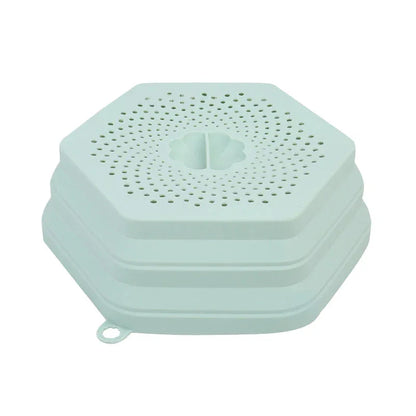 Microwave Oven Anti Spluttering Lid Collapsible Silicone Microwave Food Cover with Plate Microwave Cover lids - Shello's Creative Boutique