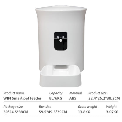 Wifi Smart APP Pet Feeder Household use Microchip Dog Automatic Pet Feeder Automatic Pet Feeder eprolo