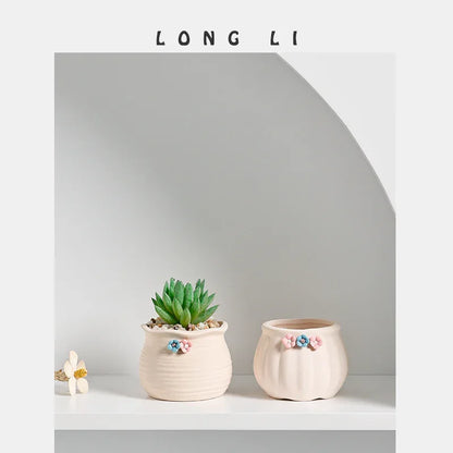 Succulent Flower Pot Decoration – Stylish Greenery for Home & Gardening - Shello's Creative Boutique