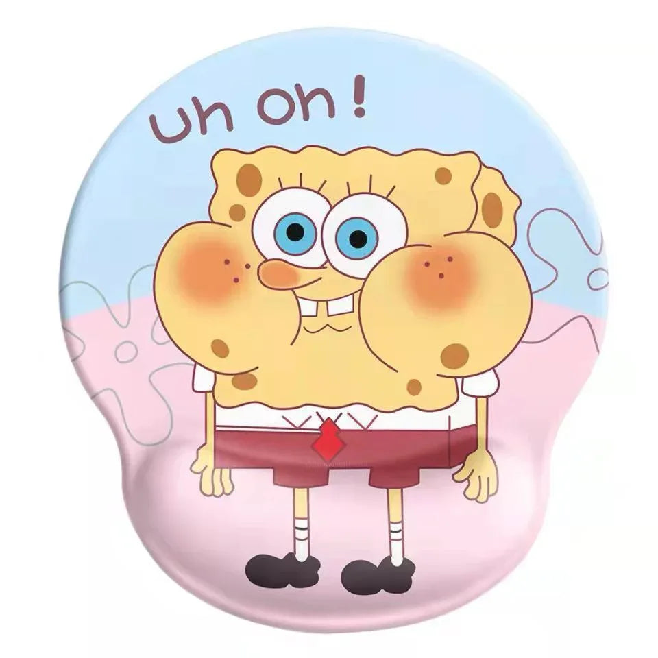 Bear mouse pad wrist mouse pad girls soft pad cute wrist pad 3d silicone wrist pad hand rest - Shello's Creative Boutique