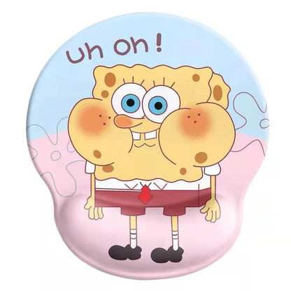 Bear mouse pad wrist mouse pad girls soft pad cute wrist pad 3d silicone wrist pad hand rest - Shello's Creative Boutique