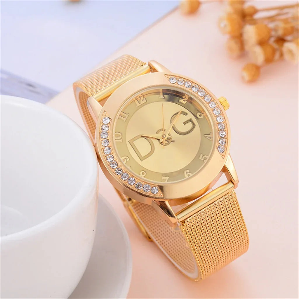 New Fashion European popular style Women Watch Luxury Brand Quartz Watches Reloj Mujer Casual Stainless Steel Wristwatches - Shello's Creative Boutique