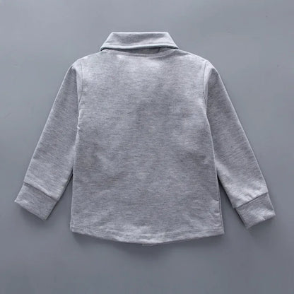 New style two-piece set of stylish spring clothing for small and medium-sized boys men's baby shirt dress children's clothing - Shello's Creative Boutique