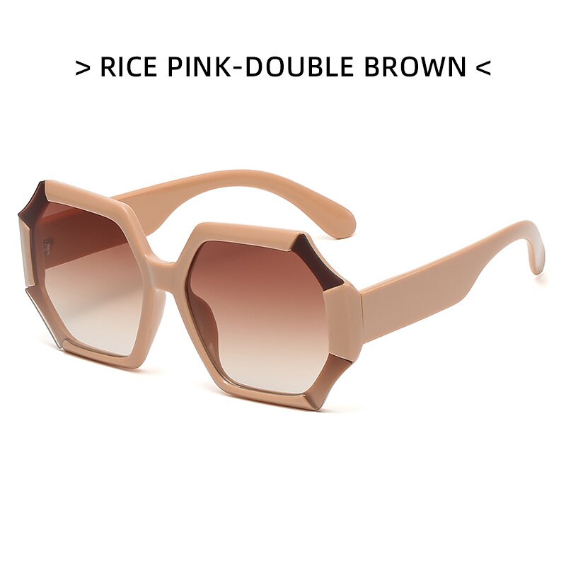 Vintage Oversize Round Sunglasses Women Luxury Brand Design Retro Sun Glasses Female Big Frame Shades Black Lady UV400