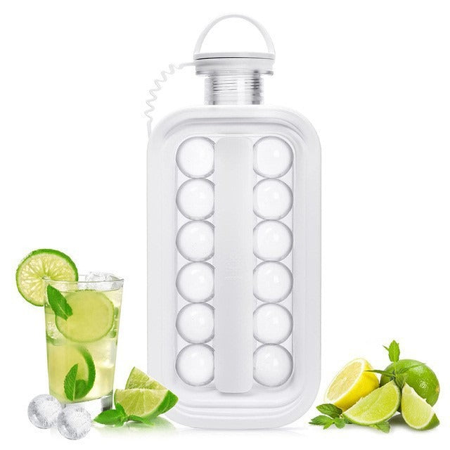 Ice Hockey Pot Ice Making Water Pot Ice Block Mold Box Frozen Ice Block Cup Spherical Artifact Whiskey Quick Frozen eprolo