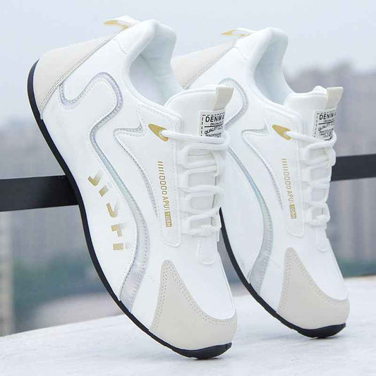 Men's running sports shoes, leather surface travel shoes, trendy and fashionable shoes, comfortable and casual