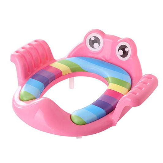 Baby Potty Training Seat with Adjustable Ladder - Safe Foldable Toilet Trainer