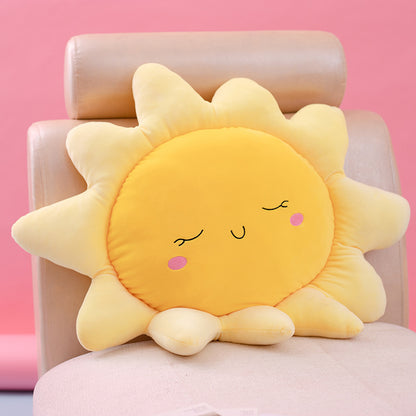 New Soft Plush Sun Pillow Small Fresh Cloud Pillow Plush Home Sofa Cushion