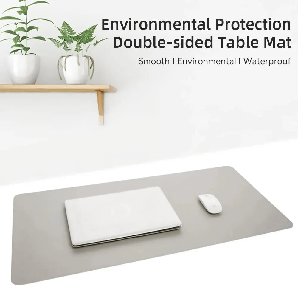 1 Pcs Large Size 60*30mm Office Desk Protector Mat PU Leather Waterproof Mouse Pad Desktop Keyboard Desk Pad Gaming Mousepad eprolo