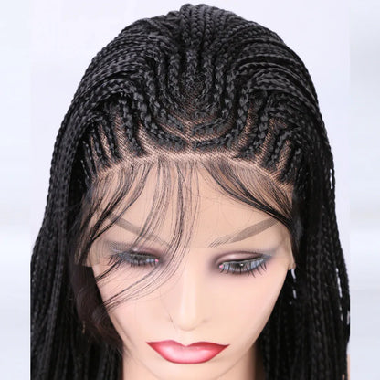 Three Strand Lotus Dreadlocks Lace Front Wig - Synthetic Braided - Shello's Creative Boutique