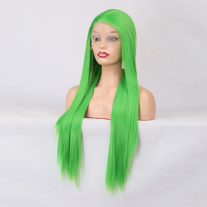 Medium-Long Lace Front Wig - Natural Synthetic Hair for Women - Shello's Creative Boutique