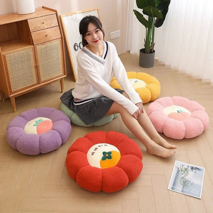 New Pumpkin Cushion Color Contrast Persimmon Ruyi Putuan Home Sofa Decoration Soft Cushion - Shello's Creative Boutique