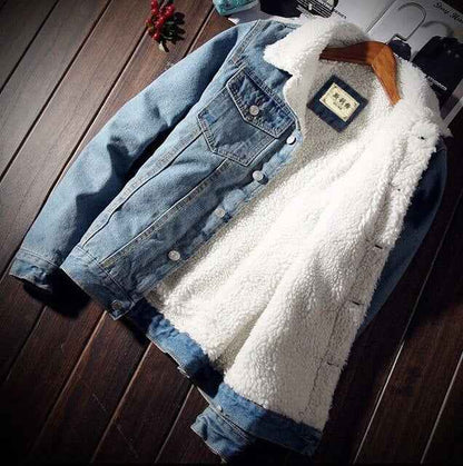 Men's Warm Denim Jacket – Timeless Style Meets Modern Comfort