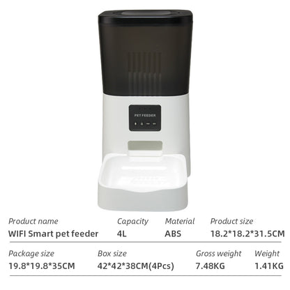 Wifi Smart APP Pet Feeder Household use Microchip Dog Automatic Pet Feeder Automatic Pet Feeder eprolo