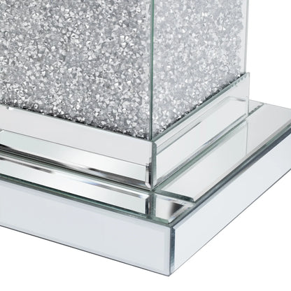 U-Can Silver Square Mirror Coffee Table with LED Lights – A Statement of Luxury - Shello's Creative Boutique