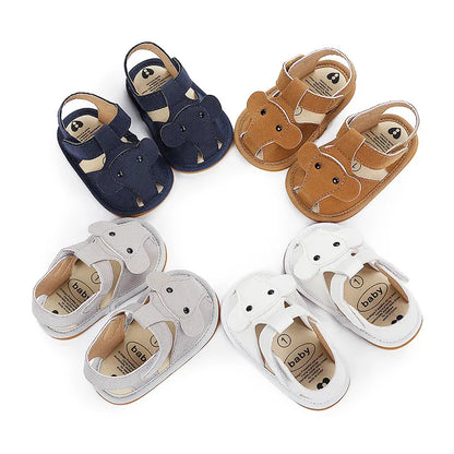 Baby Boy Sandals - Breathable Summer Shoes for Newborns & Toddlers 0-12 Months | Rubber Sole - Shello's Creative Boutique