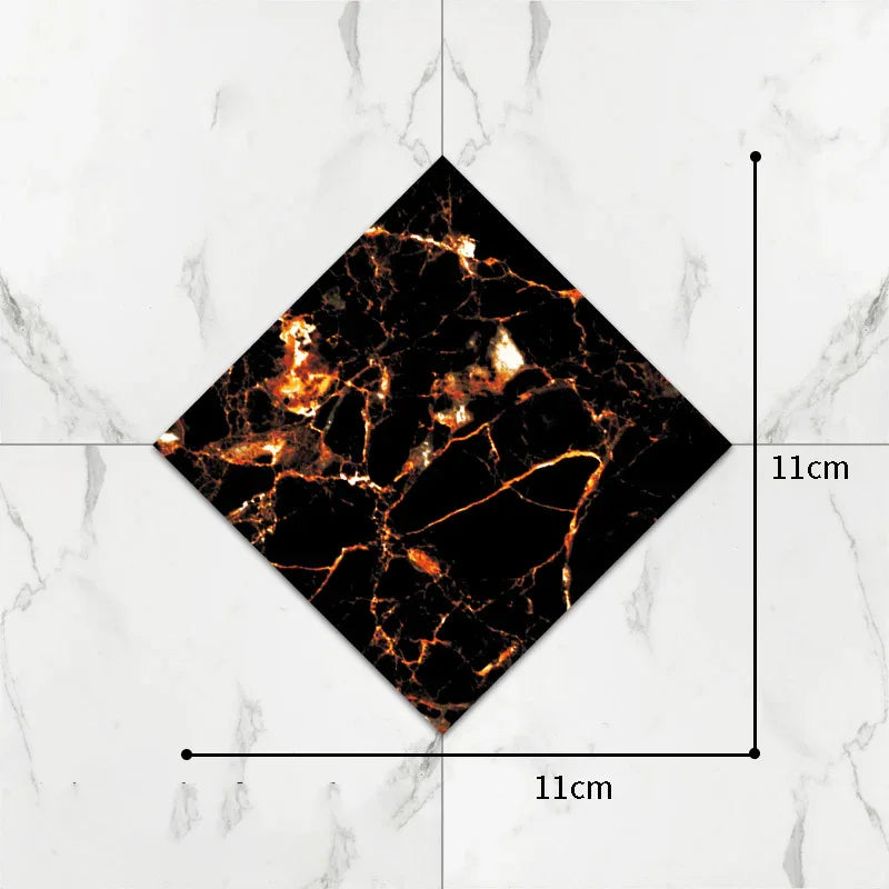 Self-Adhesive Floor Tile Stickers – Waterproof Wear-Resistant Diagonal Design - Shello's Creative Boutique