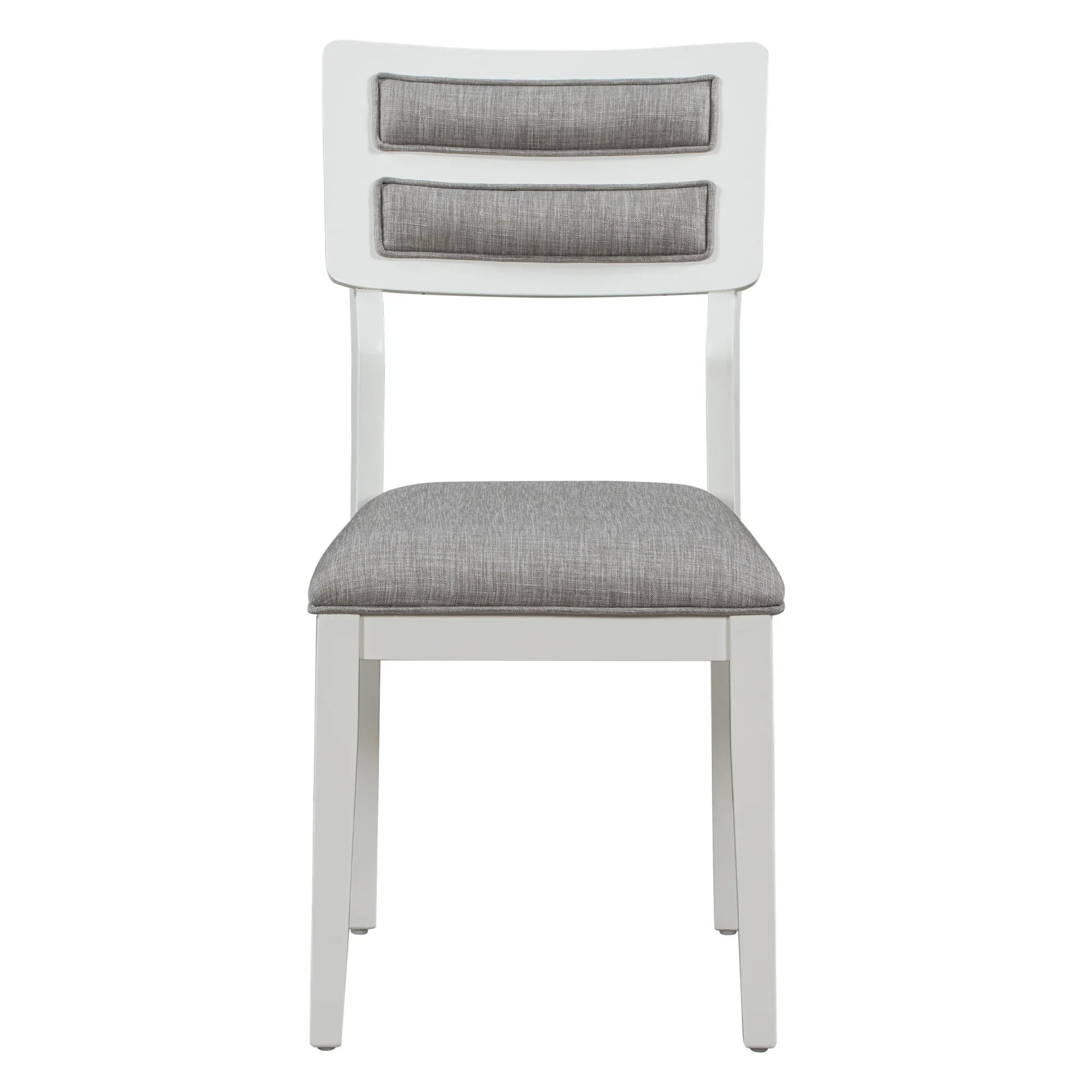 TREXM Classic and Traditional Style 6 - Piece Dining Set, Includes Dining Table 4 Upholstered Chairs & Bench (White+Gray) - Shello's Creative Boutique