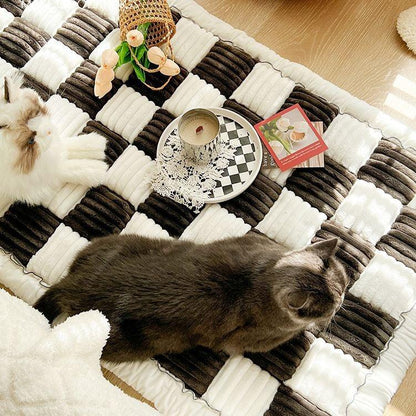 Autumn and winter plush bedside mat anti-skid chenille Mantou mat bedroom tatami sleeping carpet - Shello's Creative Boutique
