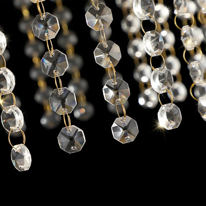 8-Light 23.6" Wide Crystal Waterfall Chandelier - Shello's Creative Boutique