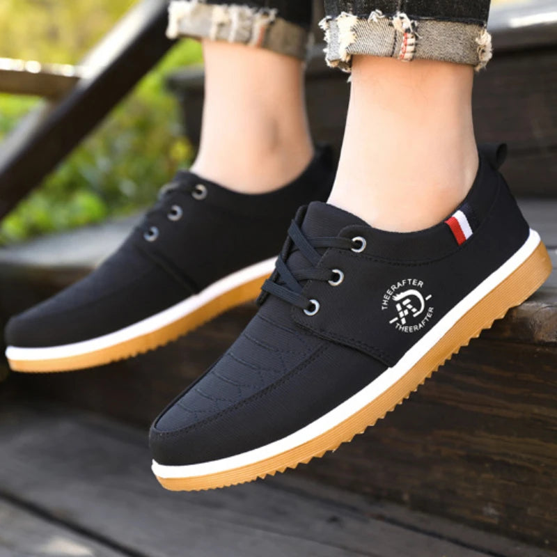 Cow tendon sole cloth shoes for men breathable wear-resistant anti slip and trendy shoes for men Shello Creative Boutique