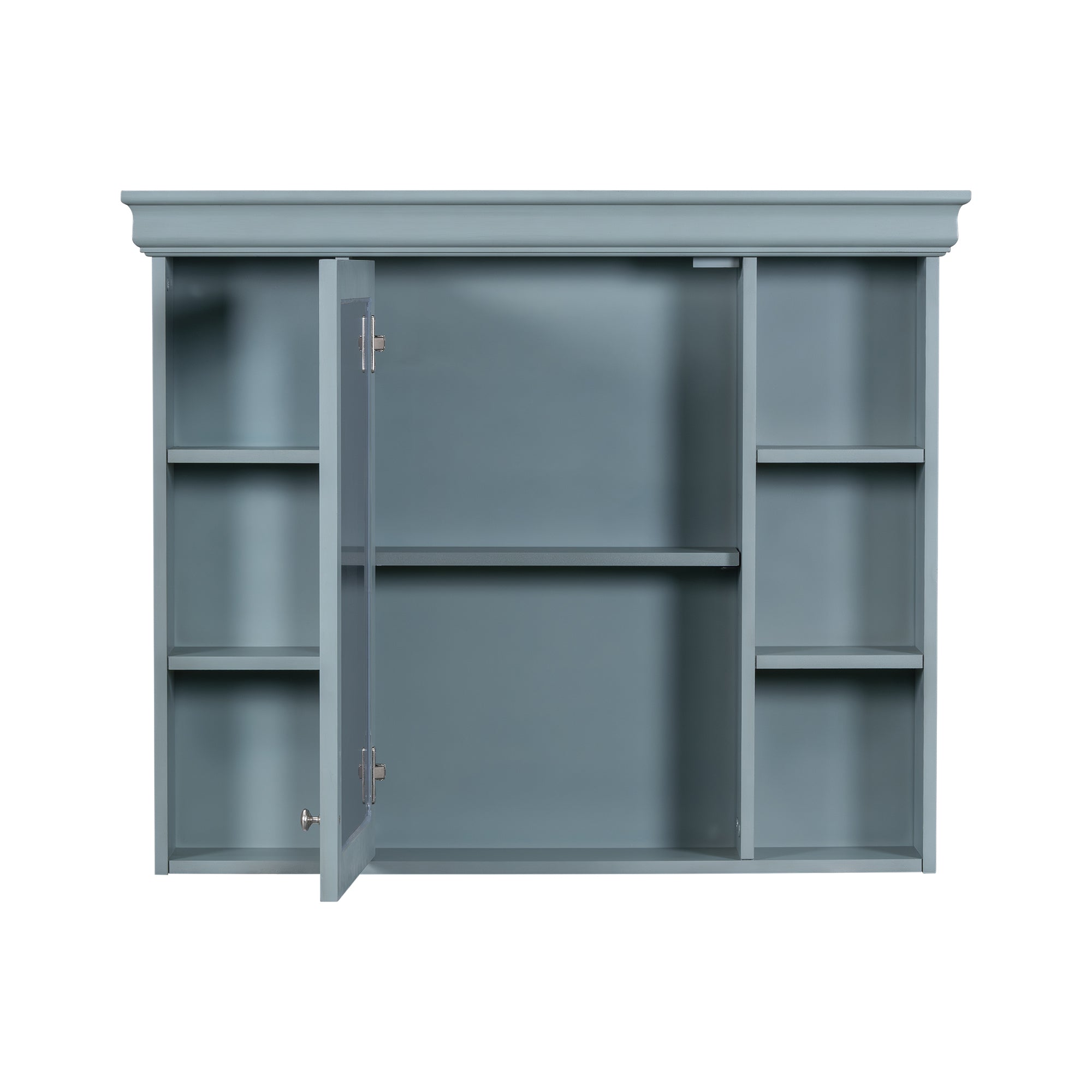 36 inch modern mirror cabinet with adjustable shelves, 2 soft closing doors, and 6 drawer storage cabinet door organizers eprolo