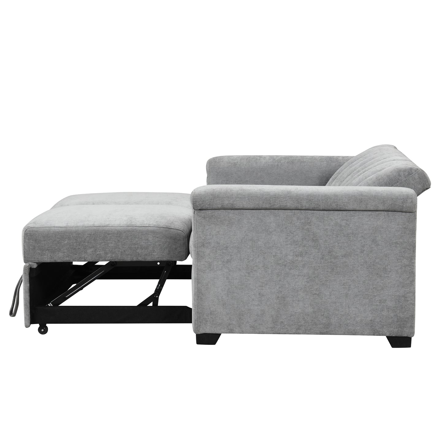 U_STYLE Convertible Soft Cushion Sofa Pull Bed ,for Two People to Sit On eprolo