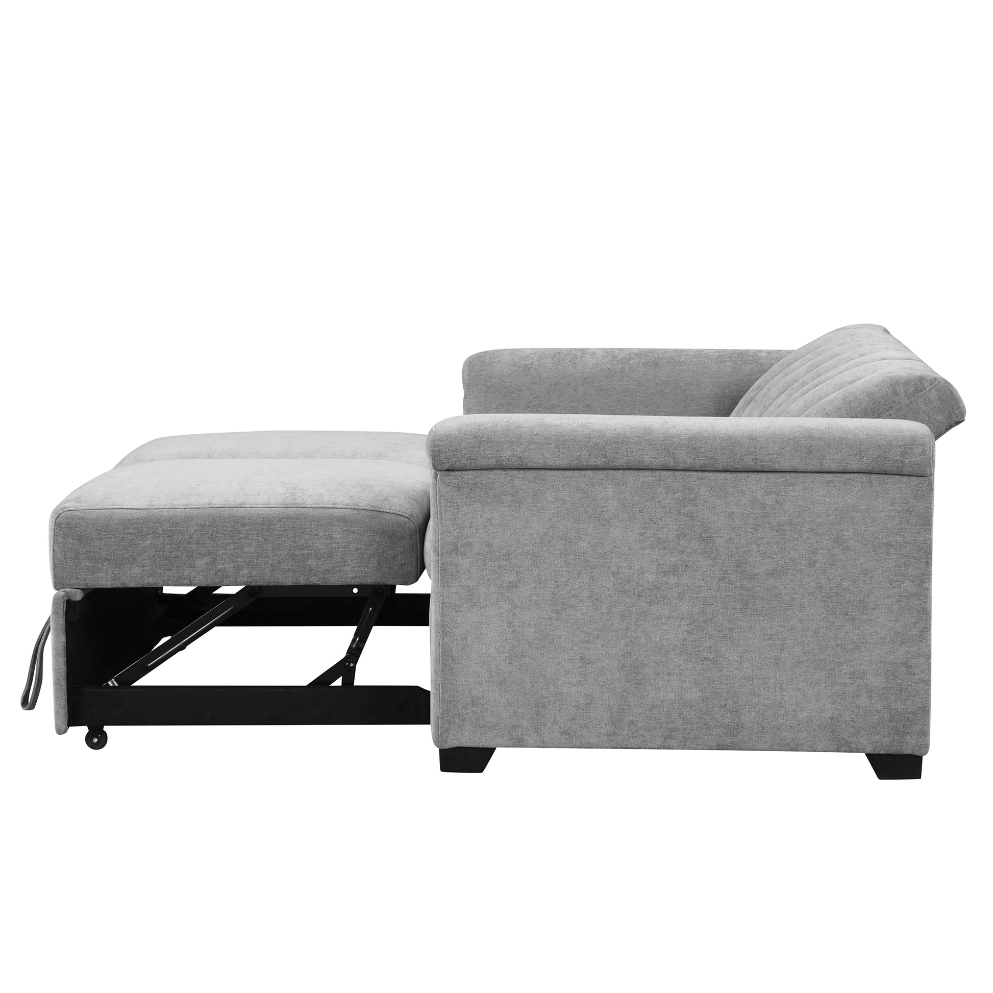 U_STYLE Convertible Soft Cushion Sofa Pull Bed ,for Two People to Sit On eprolo