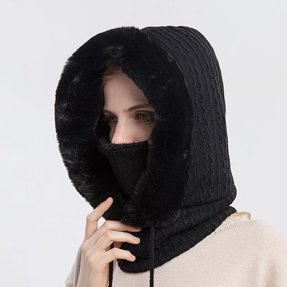 Winter Hat Outdoor Cycling Head Cover Cold Ski Hat Warm Neck Mask Integrated Cold Cover Head Hat eprolo