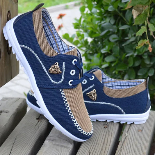 Men Casual Sneakers Flat Canvas Shoes for Men Spring Summer Comfortable Male Sneakers Soft Big Size Driving Footwear Peas Shoes eprolo