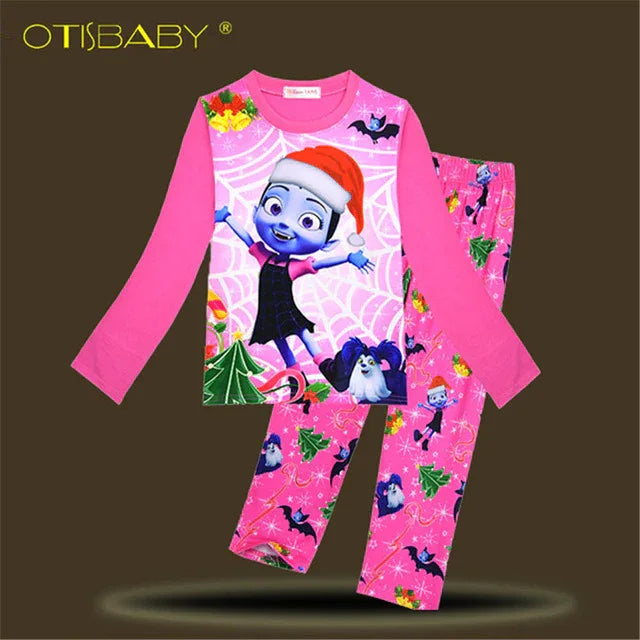 Girls Vampirina Pajamas Set - Long Sleeve Christmas Sleepwear (2-10 Years) - Shello's Creative Boutique