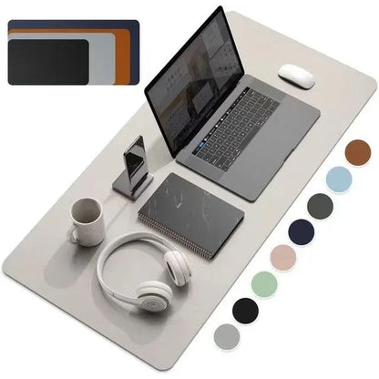 1 Pcs Large Size 60x30mm Office Desk Protector Mat PU Leather Waterproof Mouse Pad Desktop Keyboard Desk Pad Gaming Mousepad - Shello's Creative Boutique