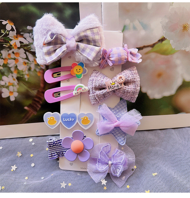 Children's Plush Hair Clip Autumn and Winter New Hair Accessories Little Girls' Hair Clip Cute Headwear eprolo