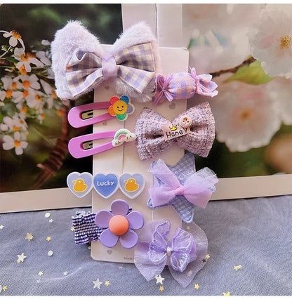 Children's Plush Hair Clip Autumn and Winter New Hair Accessories Little Girls' Hair Clip Cute Headwear - Shello's Creative Boutique