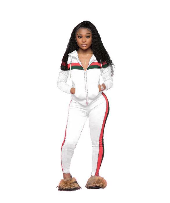 Casual Tracksuit Women Two Piece Set Autumn Outfits Zipper Printed Sweatshirt Jacket and Pants Set Ladies Fashion Sweat Suits With Pocket - Shello's Creative Boutique