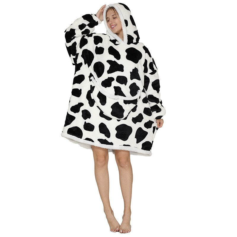 Homewear Plush Fleece Sherpa Blanket  Girls Sleepwear Homewear Fleece Warm Sherpa Blanket eprolo